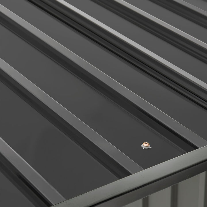 Holzunterstand Metall Enno