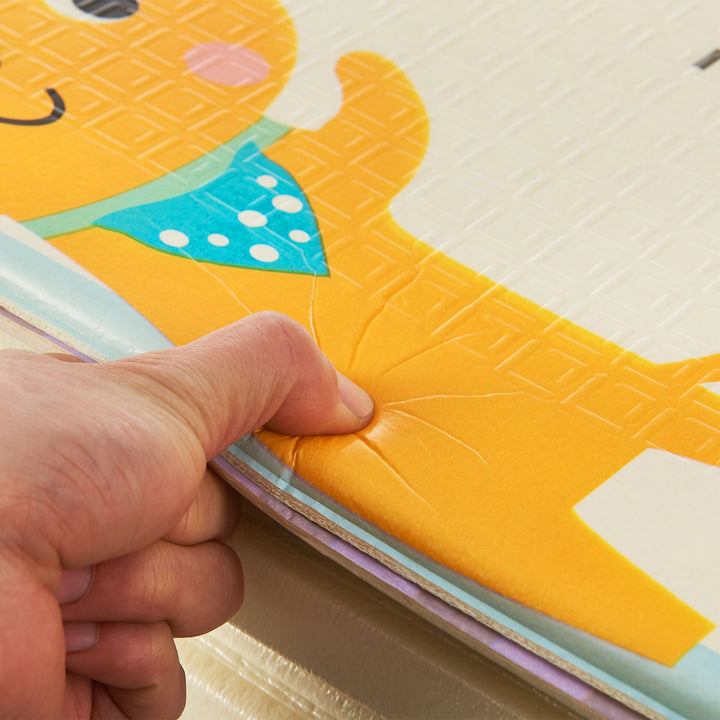 Spielmatte 180 x 200 cm mit diversen Tiermotiven
