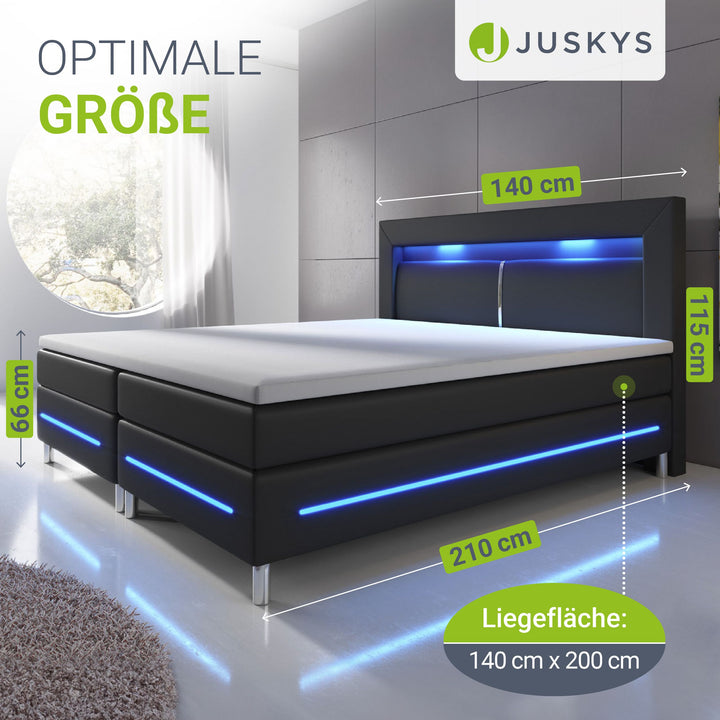 Boxspringbett Norfolk - Kunstleder