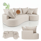 Sofa Tirano mit Ottomane & Dekokissen