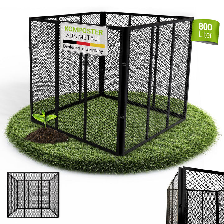 Metall Komposter für Gartenabfälle