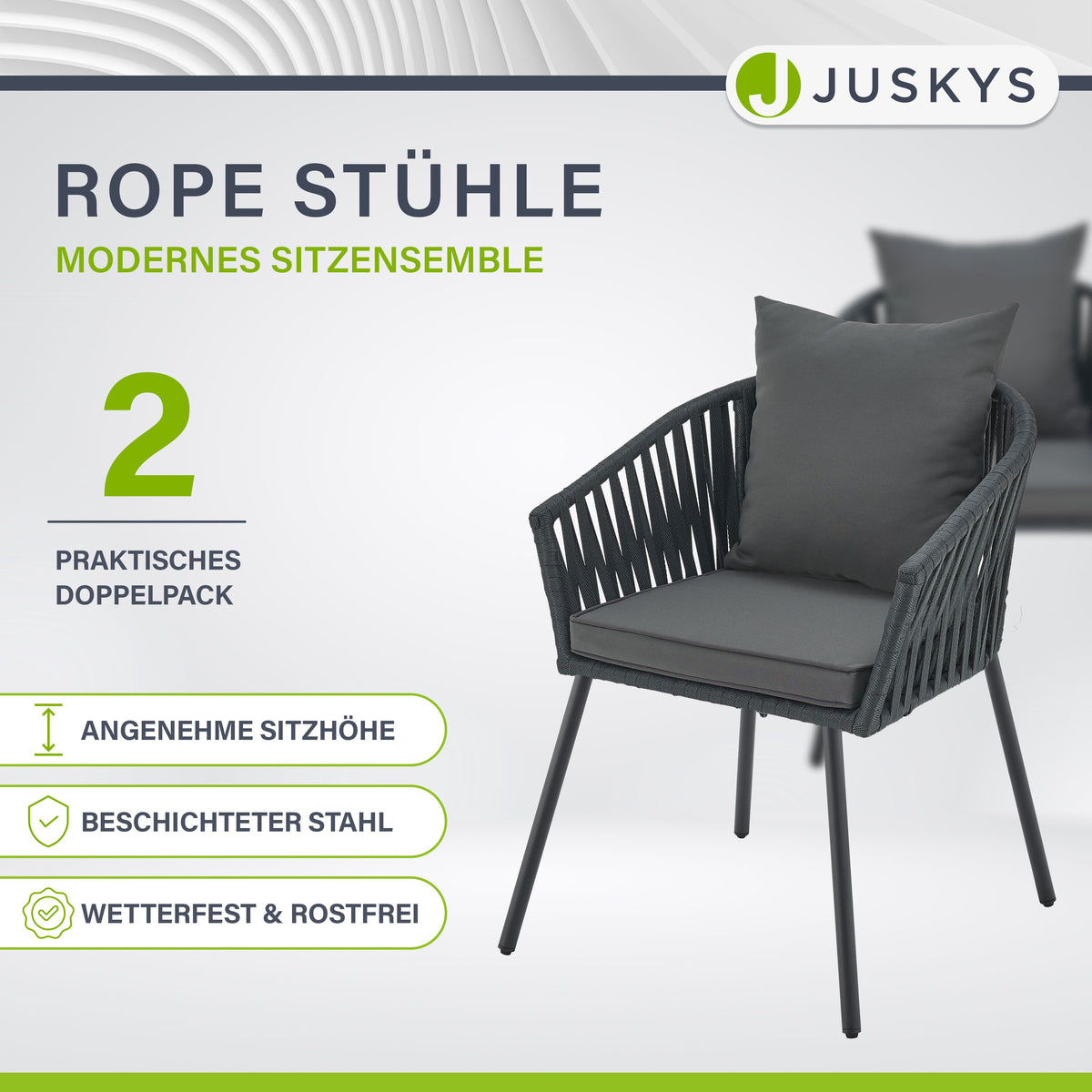 2er-Set Rope Stühle