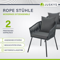 2er-Set Rope Stühle