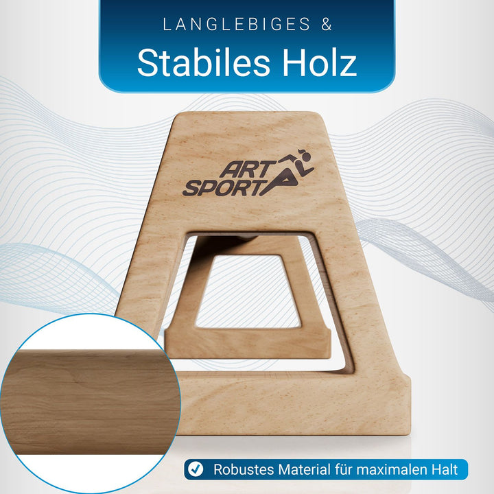 Liegestützgriffe aus Holz