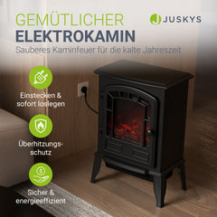Elektrokamin 2000W mit Flammeneffekt