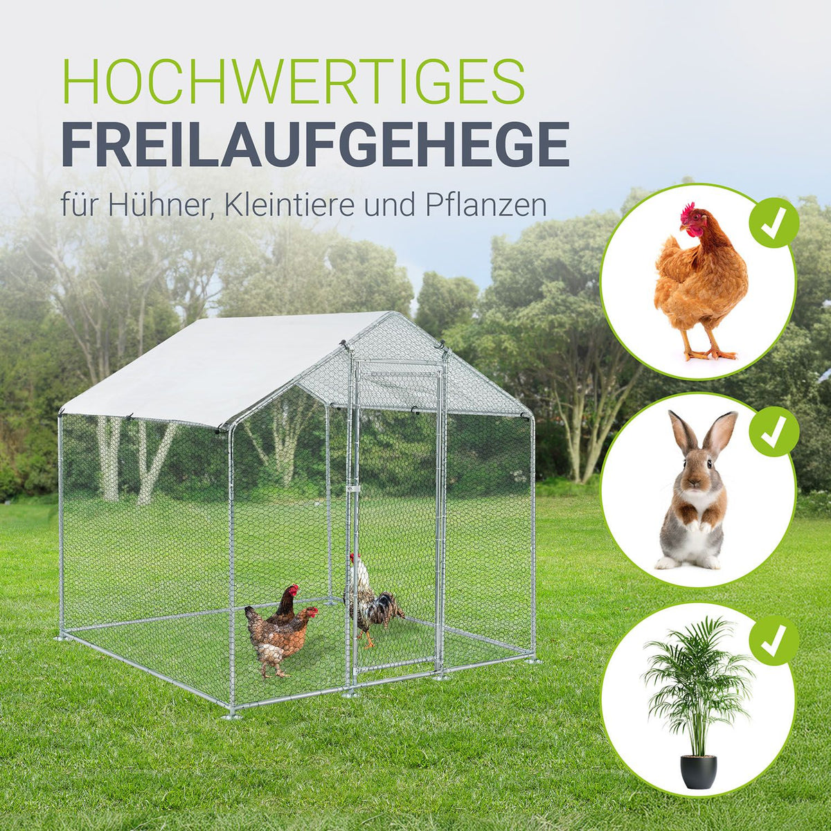 Freilaufgehege HLS25T für Hühner