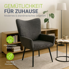 Ohrensessel mit optionalem Hocker Odense