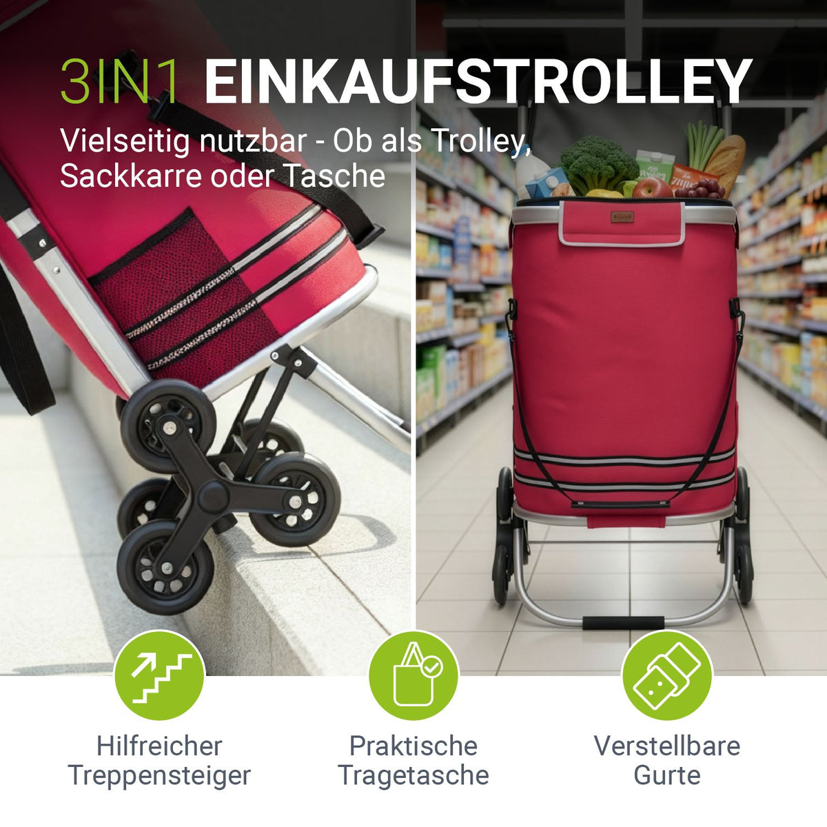 Einkaufstrolley Treppensteiger