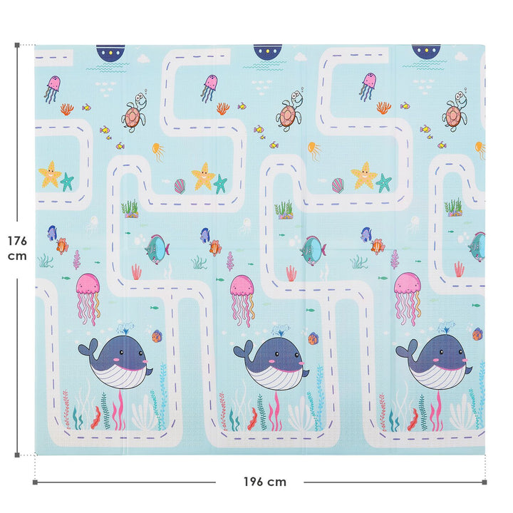 Spielmatte 180 x 200 cm mit diversen Tiermotiven