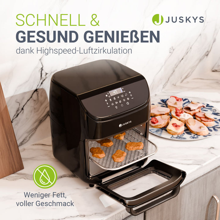 Heißluftfritteuse 12L mit 10 Programmen