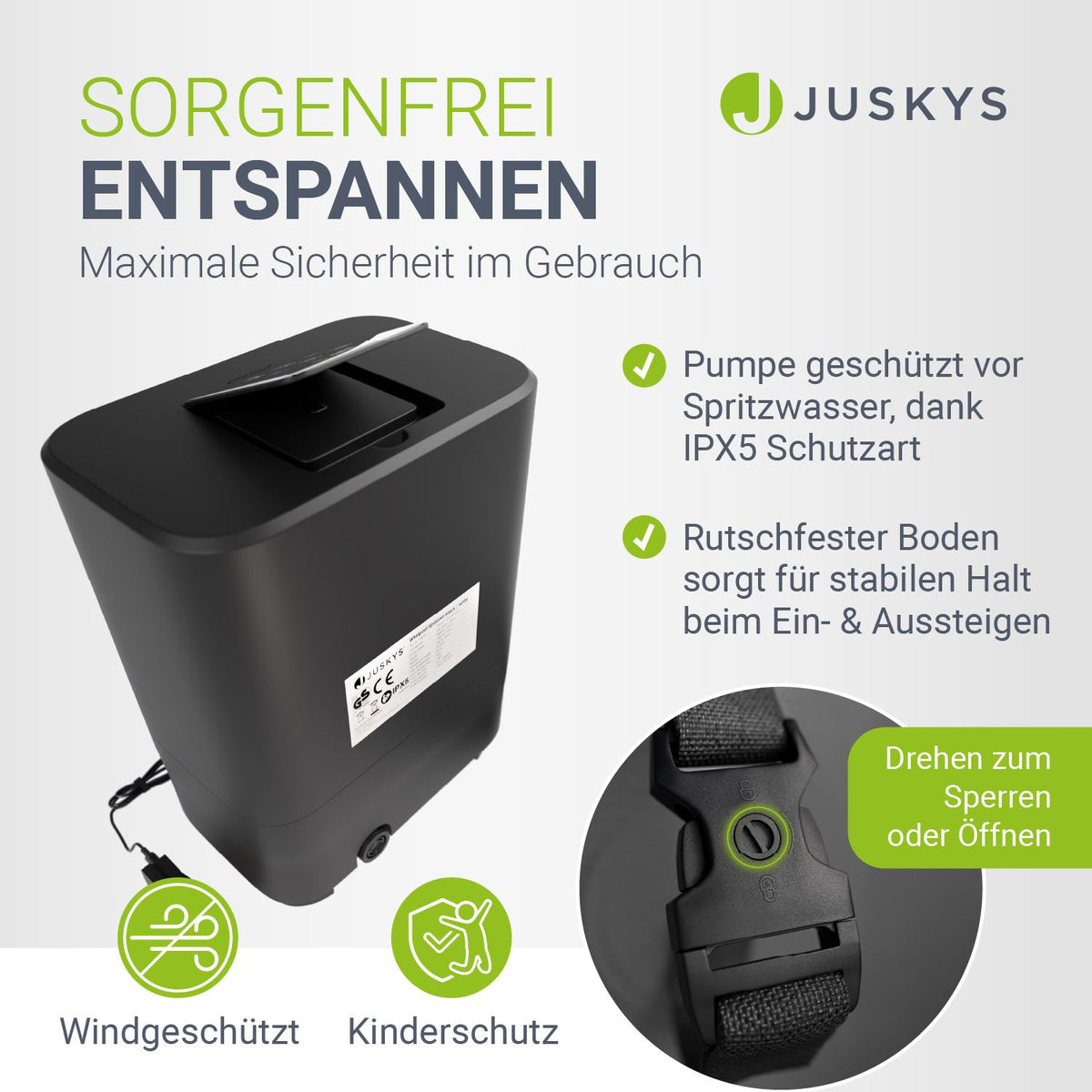 Whirlpool aufblasbar für 4-6 Personen