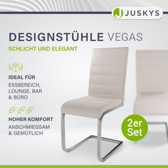 Freischwinger Stuhl Vegas mit Cord