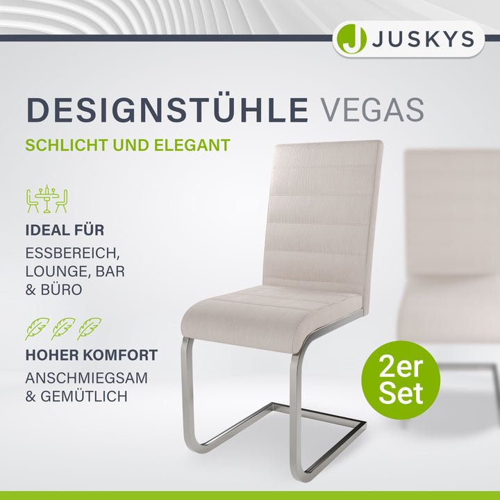 Freischwinger Stuhl Vegas mit Cord