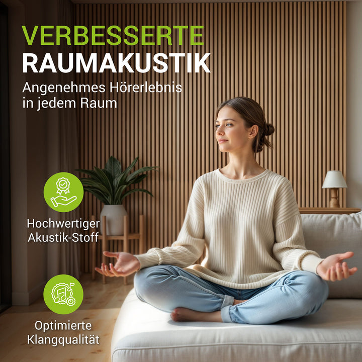 Akustikpaneele Holzoptik 4er Set