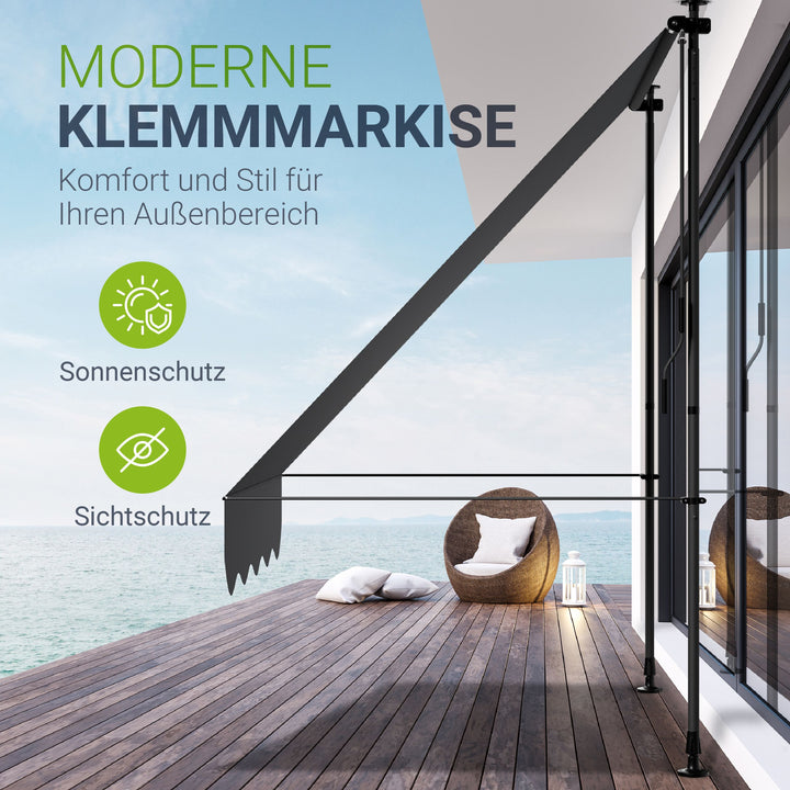 Klemmmarkise Kapstadt mit Handkurbel