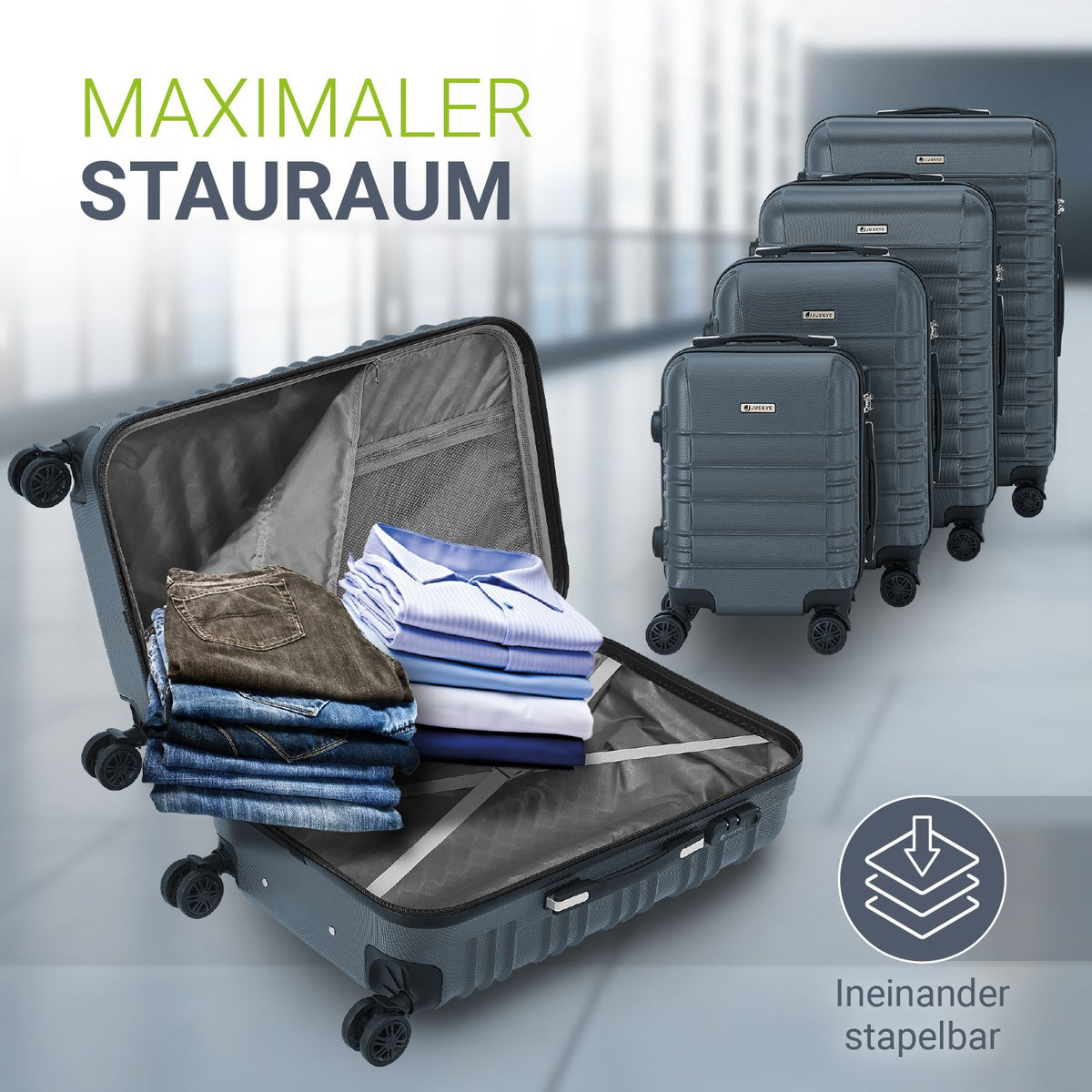 Hartschalen Kofferset Rom