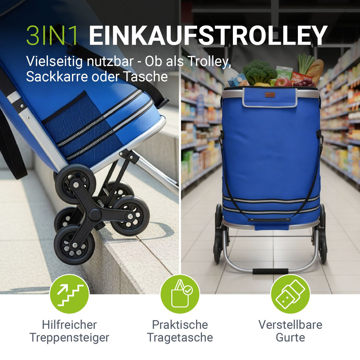 Einkaufstrolley Treppensteiger