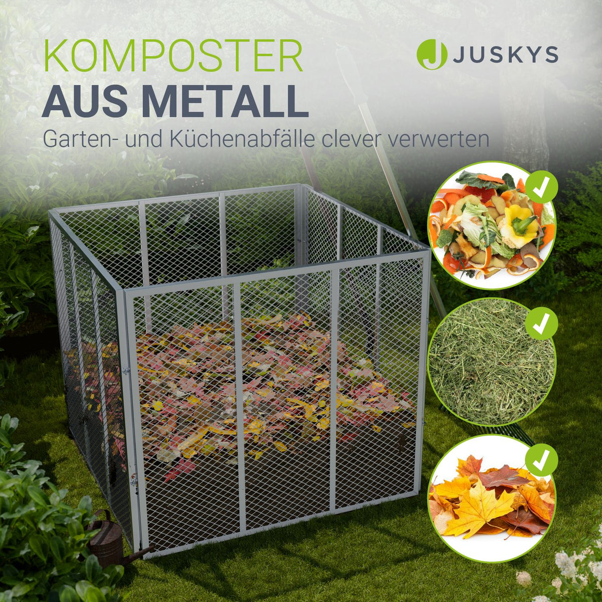 Metall Komposter für Gartenabfälle