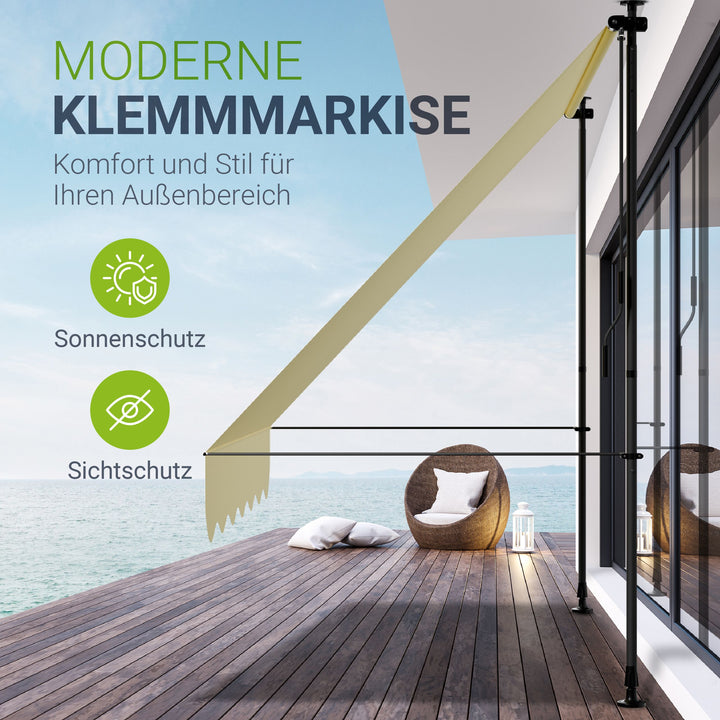 Klemmmarkise Kapstadt mit Handkurbel