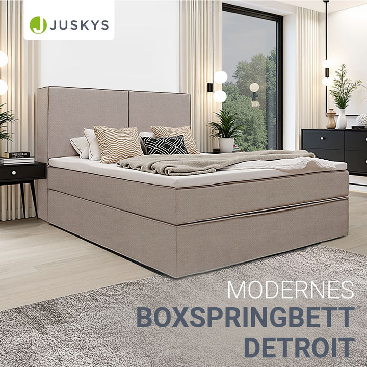 Boxspringbett Detroit - Chenille-Stoff