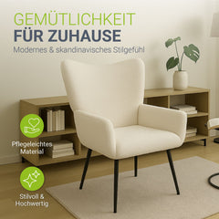 Ohrensessel mit optionalem Hocker Odense