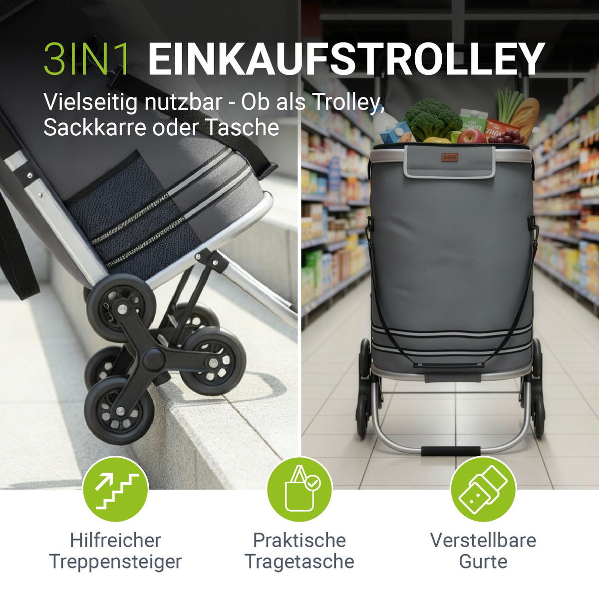 Einkaufstrolley Treppensteiger