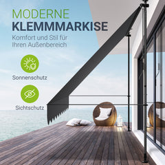 Klemmmarkise Kapstadt mit Handkurbel