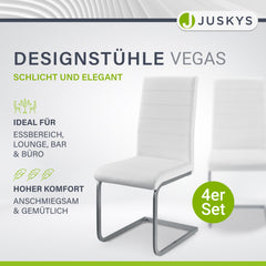 Freischwinger Stuhl Vegas mit Kunstleder