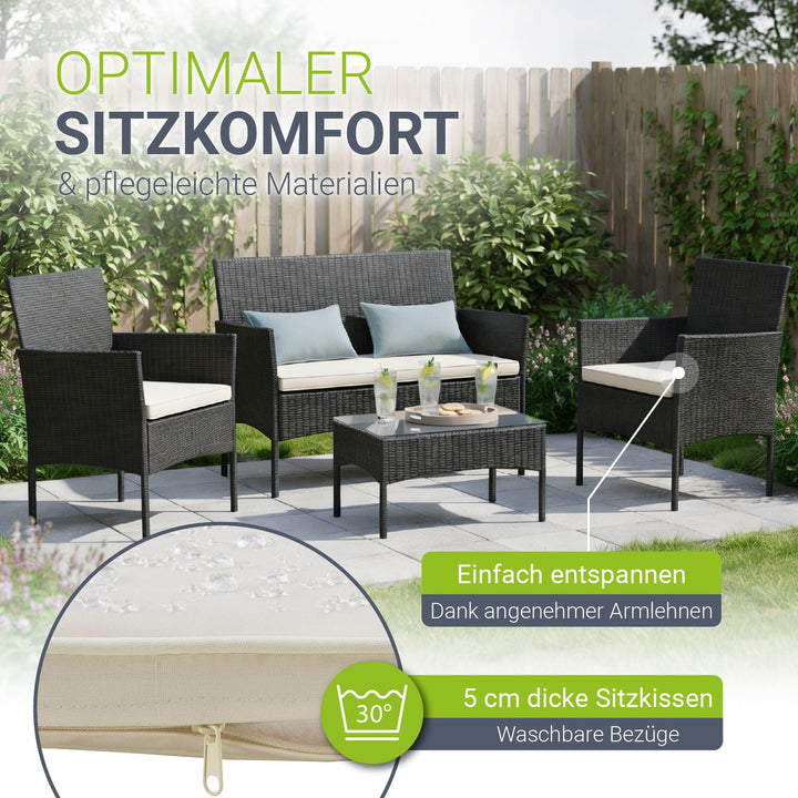 Polyrattan Sitzgruppe Fort Myers