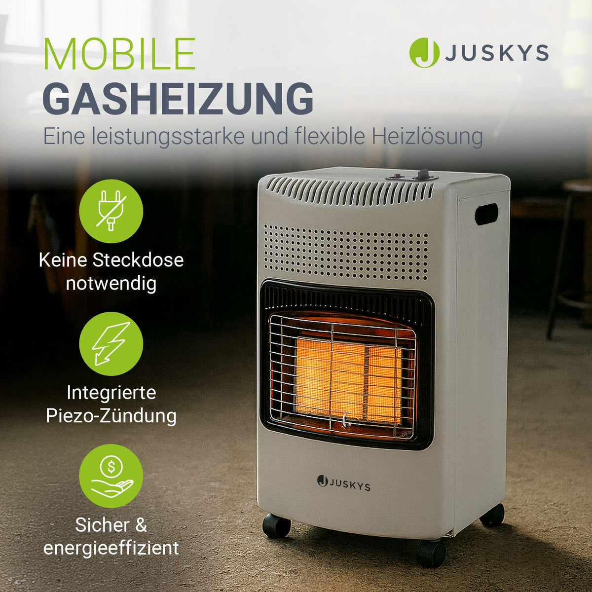 Gasheizer für Innenräume