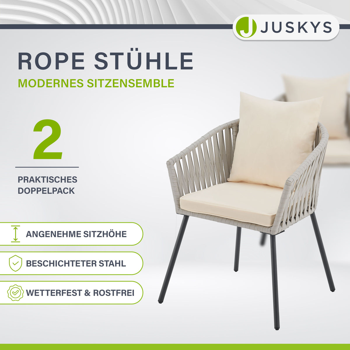 2er-Set Rope Stühle