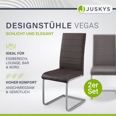 Freischwinger Stuhl Vegas mit Kunstleder