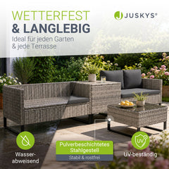 Gartenlounge für 4 Personen Santorini
