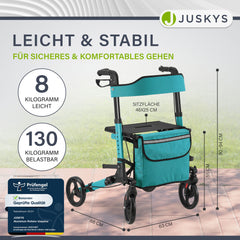 Aluminium Rollator Vital mit Sitz