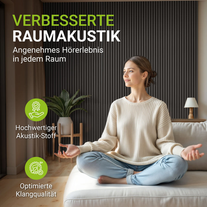 Akustikpaneele Holzoptik 4er Set