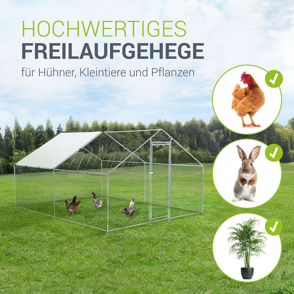 Freilaufgehege HLS25T für Hühner