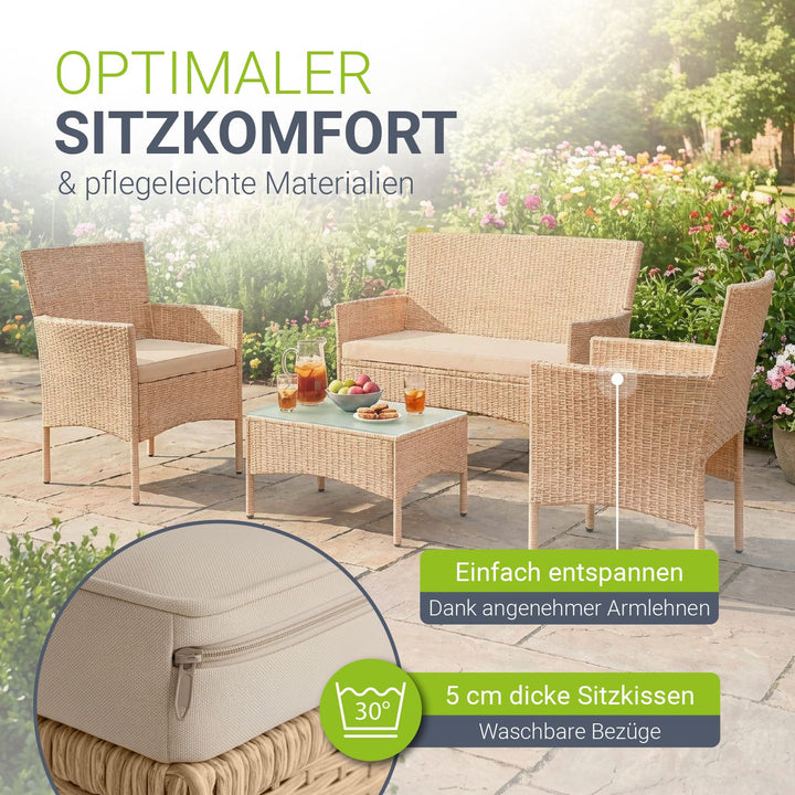 Polyrattan Sitzgruppe Fort Myers