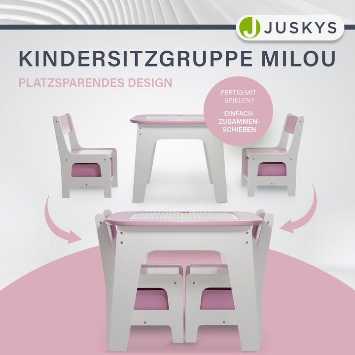 Spieltisch mit zwei Stühlen Milou