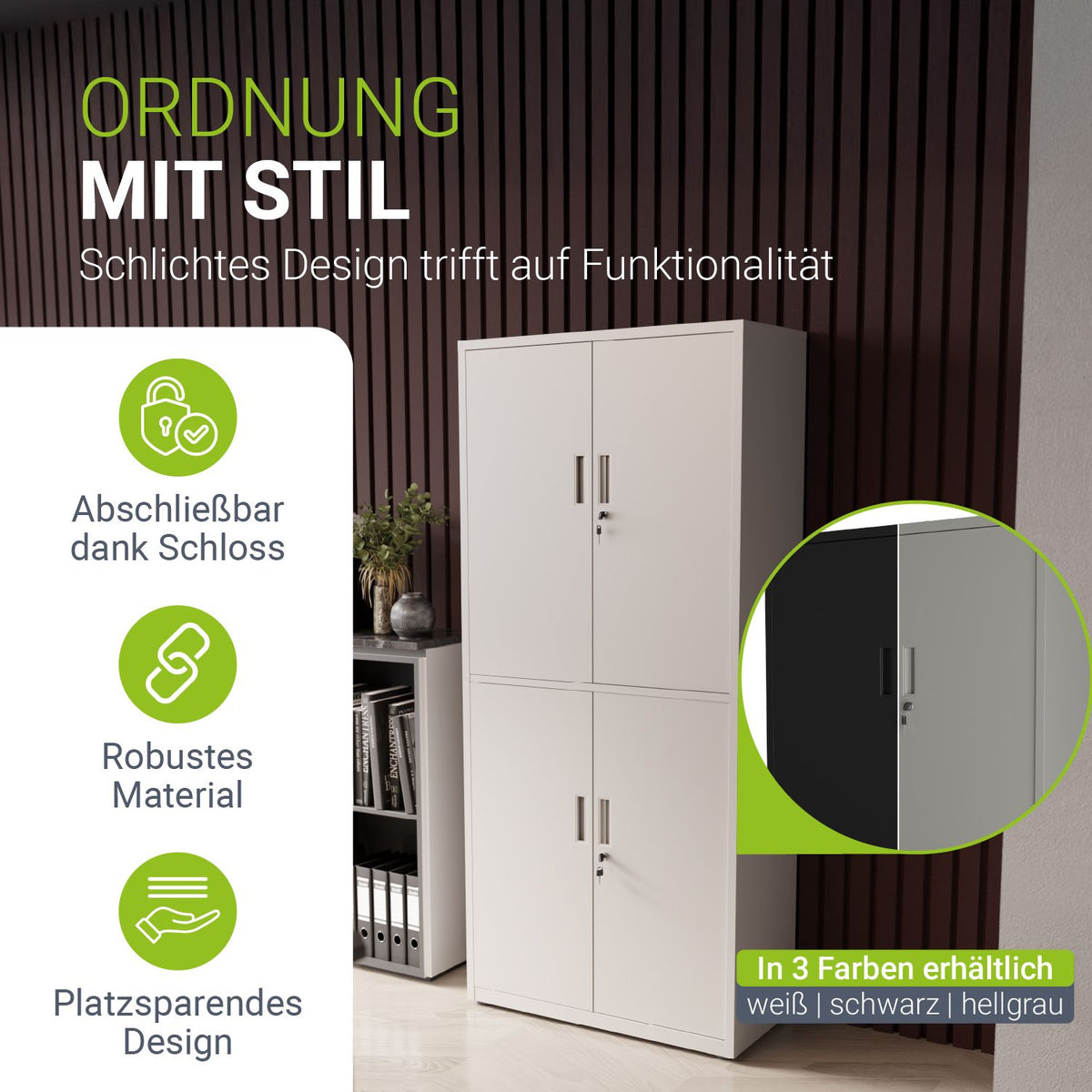 Aktenschrank aus Metall