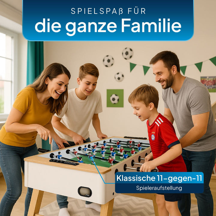 Kickertisch für Kinder und Erwachsene