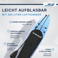 Stand Up Paddling Board - Komplett Set