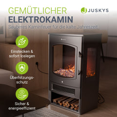 Elektrokaminofen 1800W mit Flammeneffekt