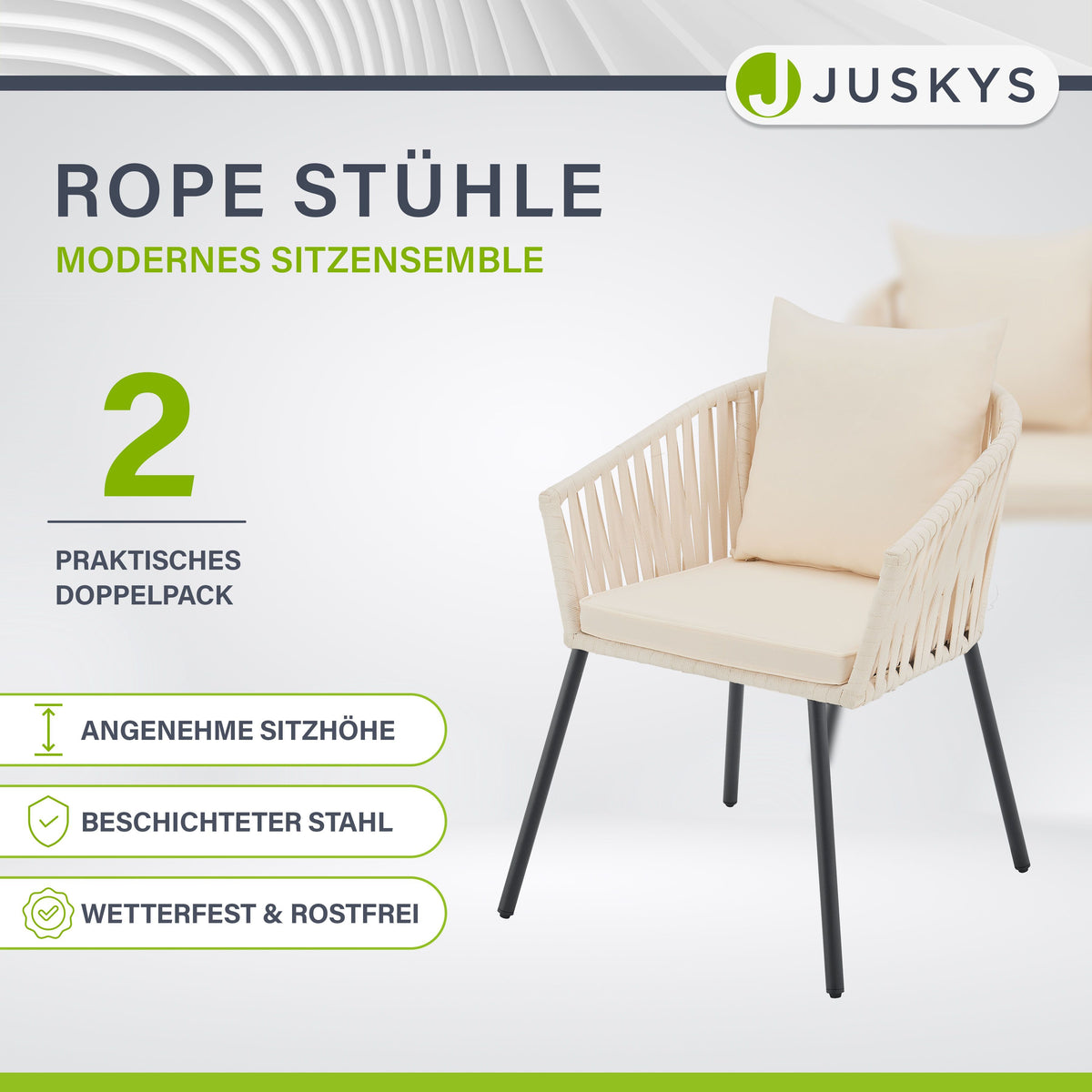 2er-Set Rope Stühle