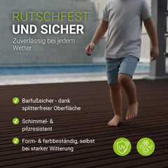 WPC Terrassendielen in Braun