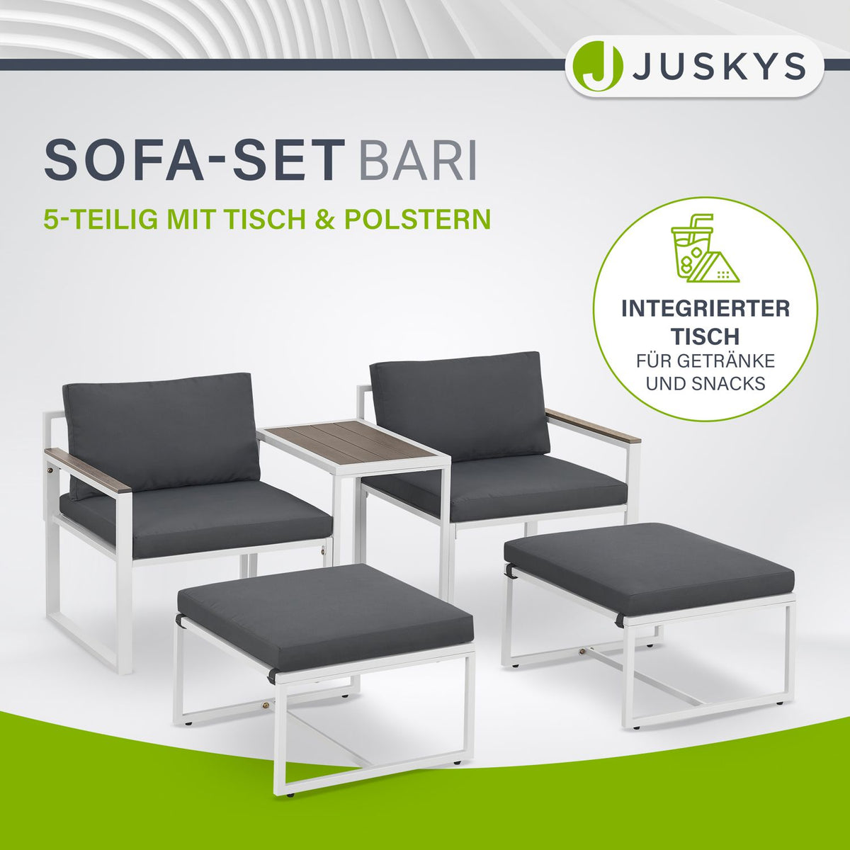 Sofa Gartenmöbel Set Bari