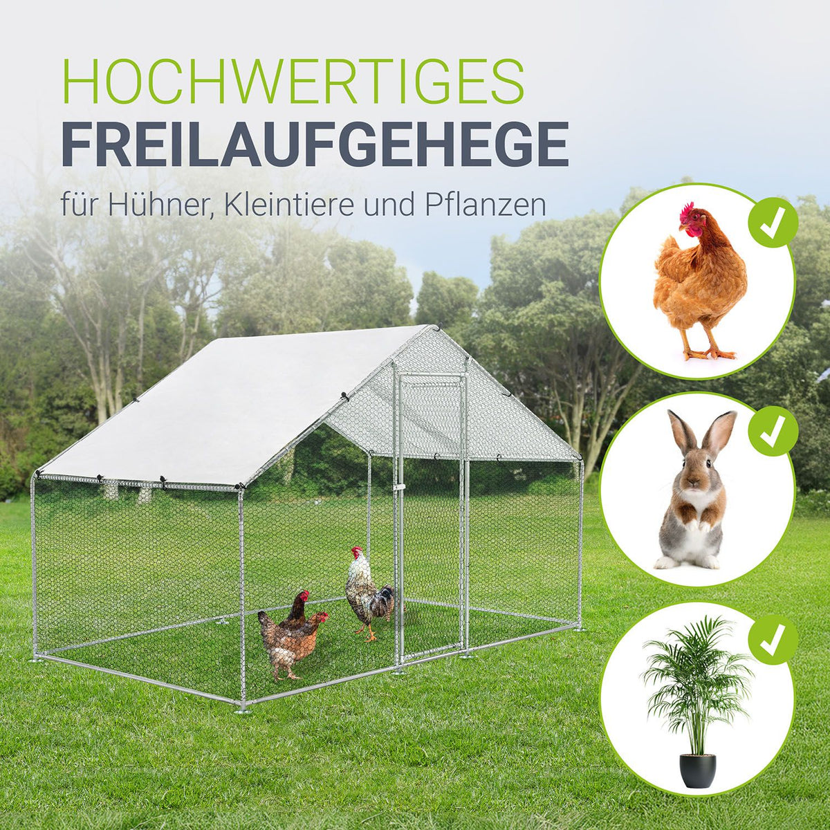 Freilaufgehege HLS25T für Hühner
