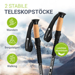 Nordic Walking Wanderstöcke mit Zubehör