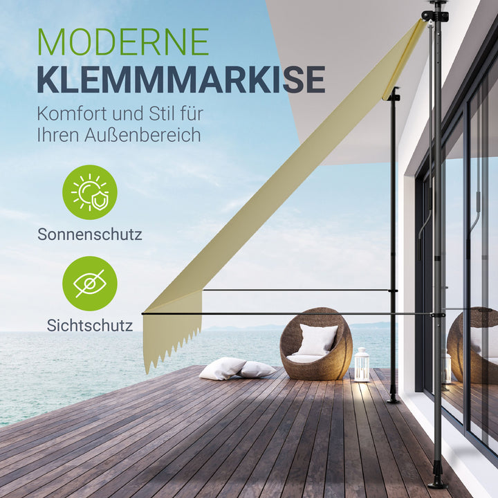Klemmmarkise Kapstadt mit Handkurbel