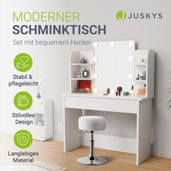 Schminktisch Bella mit Hocker Tonia