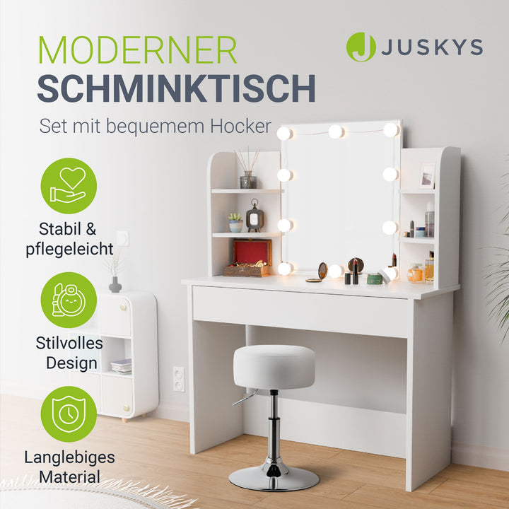 Schminktisch Bella mit Hocker Tonia